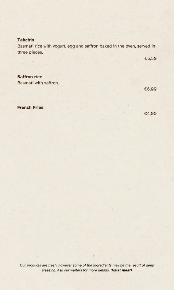 Menü_Darbari Restaurant_Álimos_Bild_4