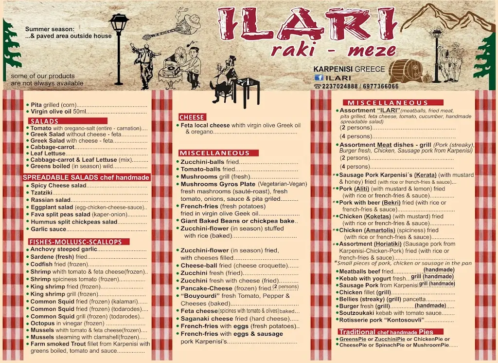 Menu_ILARI Restaurant_Karpenísi_image_1