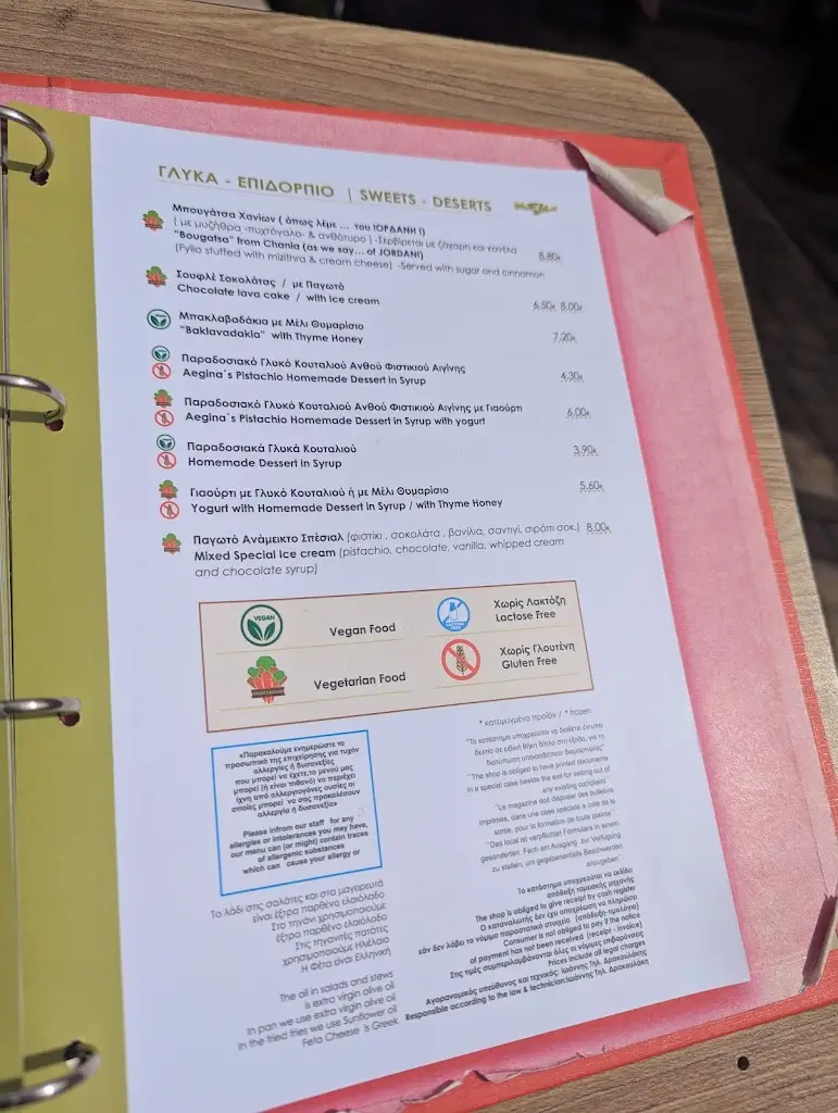 Menu_ΚΡΗΤΩΝ ΓΕΥΣΕΙΣ εν Αιγίνη - KRITON GEFSIS in Aegina Resto_Aegina_image_2