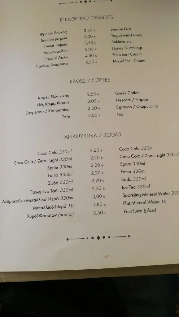 Menu_Taverna Vassilis_Álimos_image_2