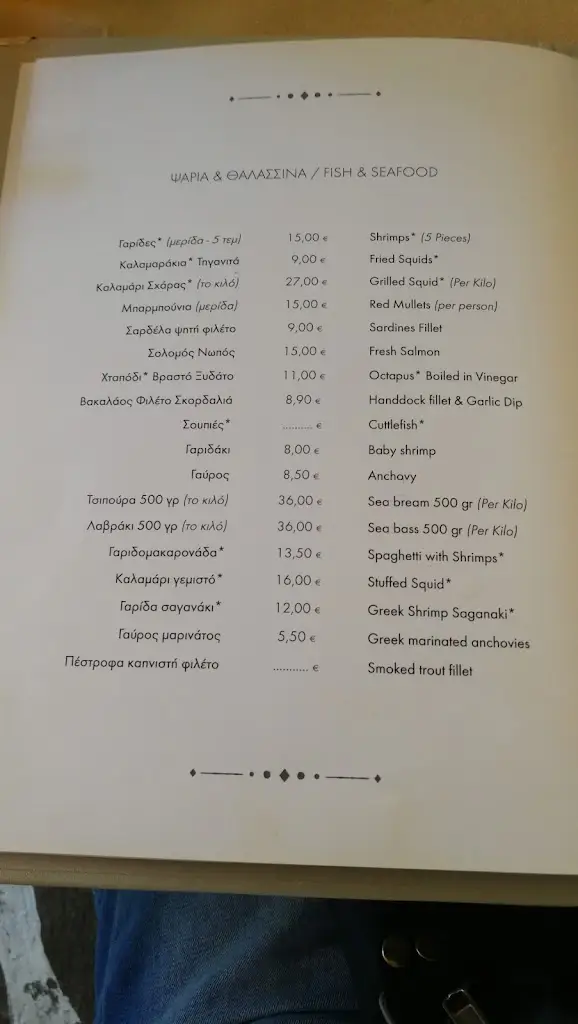 Menu_Taverna Vassilis_Álimos_image_3