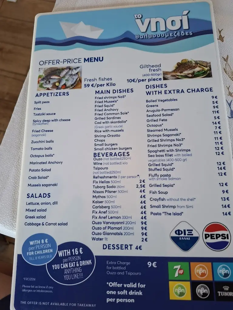 Menü_To Nisi Fish tavern_Álimos_Bild_3