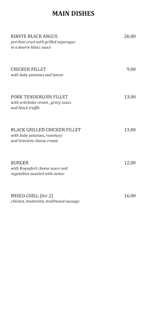 Menü_Paraga Seaside Cafe bar & Resto_Mytikas_Bild_4