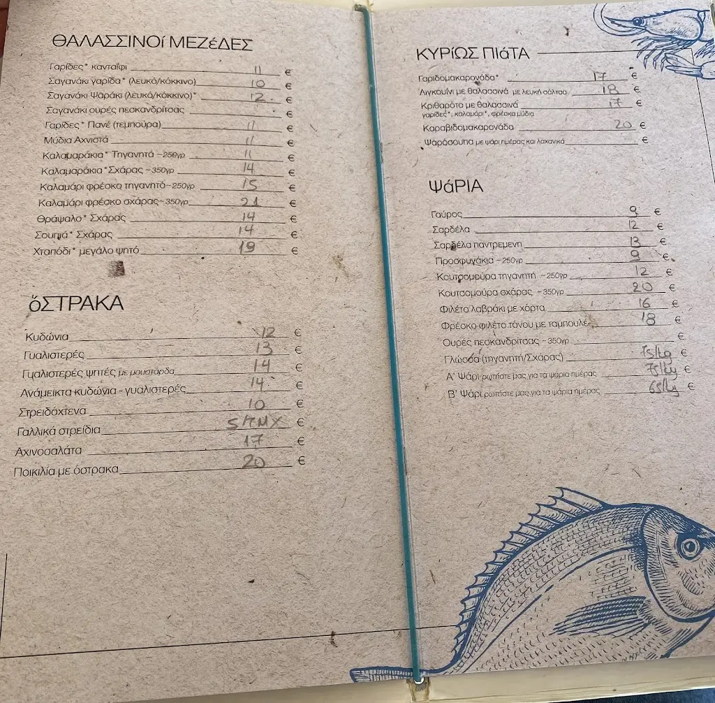 Menu_Το Ψαράκι_Néa Artáki_image_2