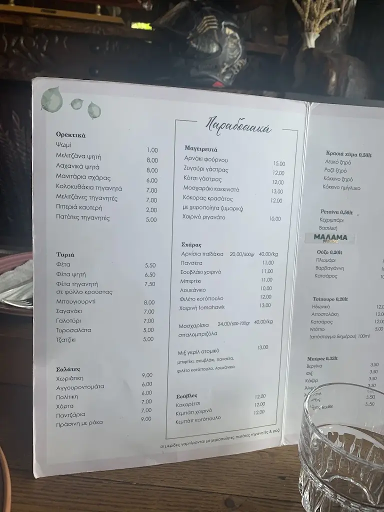 Menu_ΑΓΝΑΝΤΙ Παραδοσιακός Ξενώνας & Κουζίνα_Aghios Panteleímon_image_2