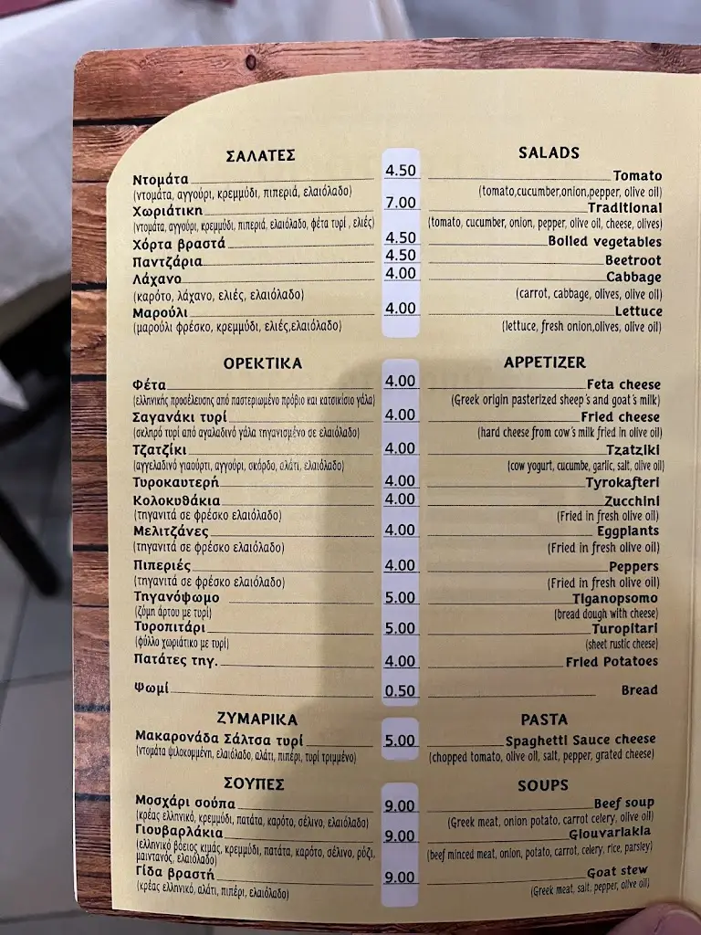 Menü_ΤΟ ΠΑΡΑΔΟΣΙΑΚΟ_Prokópi_Bild_2