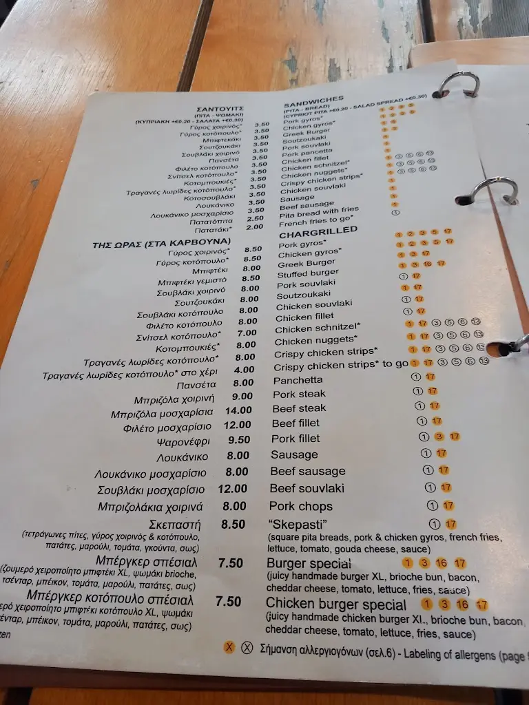 Menü_Moustakas Restaurant_Stavrós_Bild_4