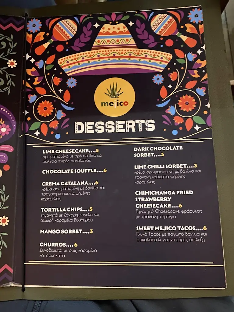 Menu_MEJICO RESTAURANT BAR_Argyroúpoli_immagine_3