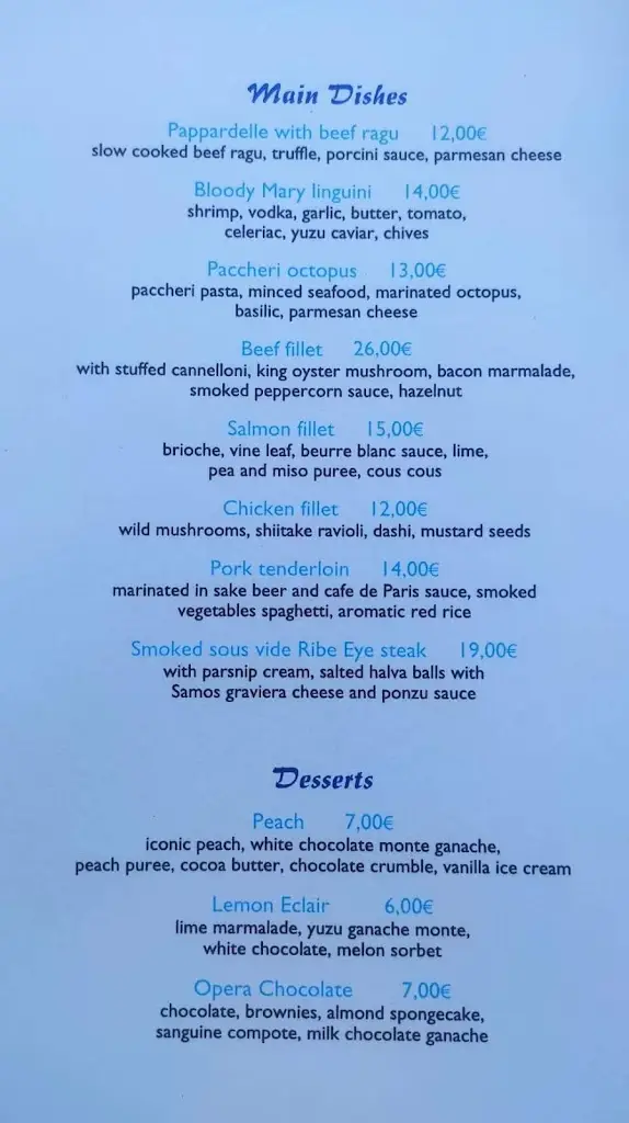 Menü_ISLA Seaview kitchen bar_Vathí_Bild_3