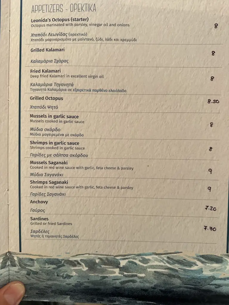 Menü_Taverna O Manthos_Ágios Geórgios_Bild_4