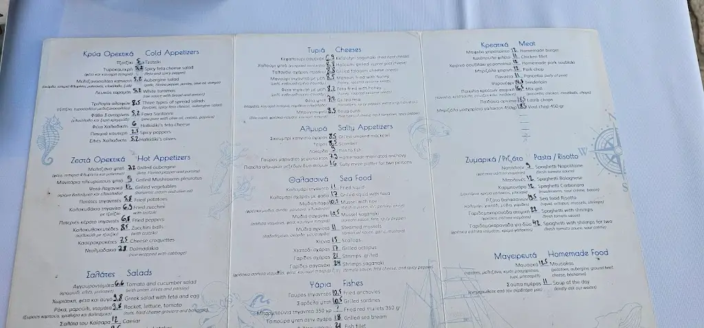 Menu_Galera Restaurant_Áfytos_imagen_1
