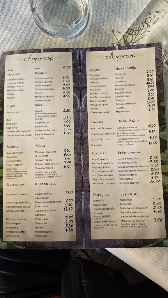 Menu_Taverna Olympos_Aghios Panteleímon_immagine_4