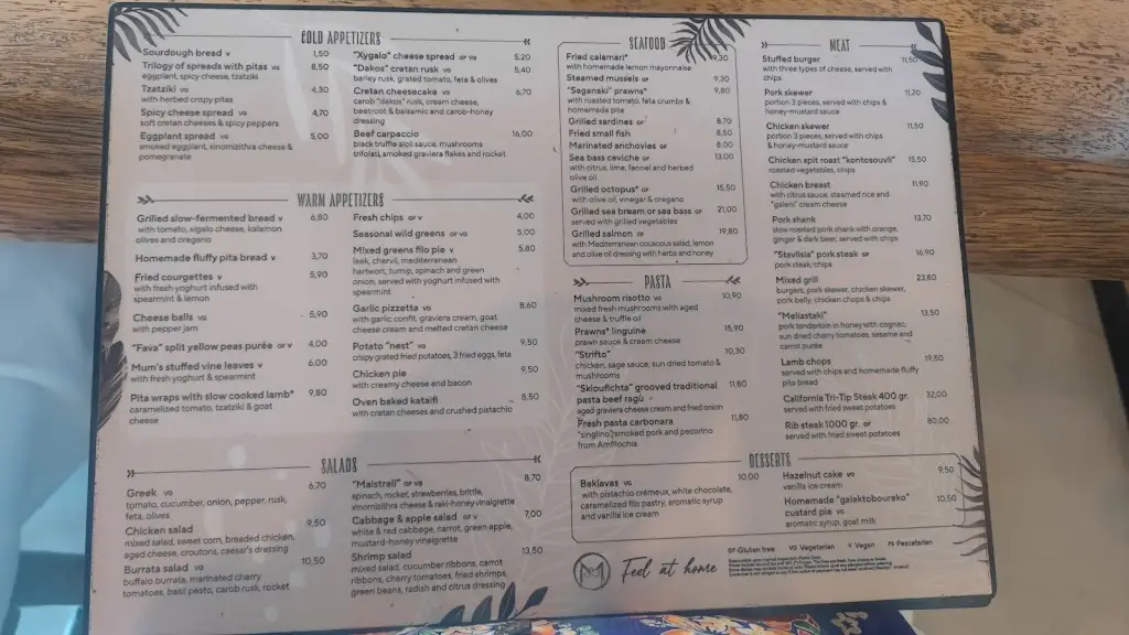 Menü_Maistrali taverna_Ágios Nikólaos_Bild_1