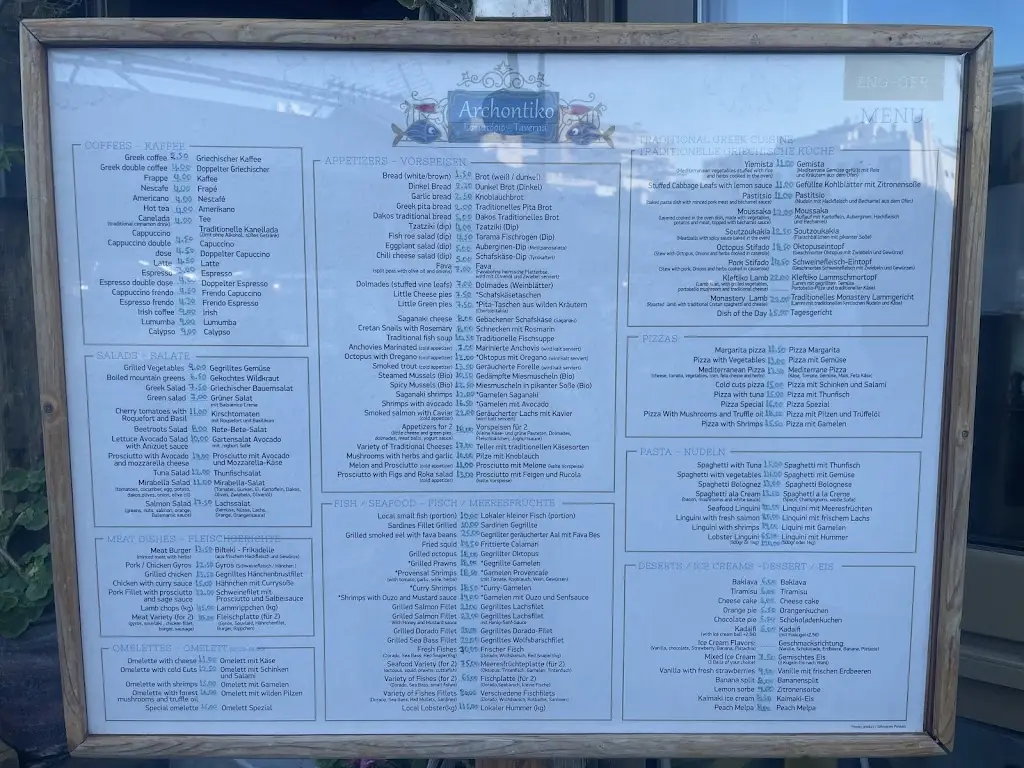 Menü_Archontiko_Ágios Nikólaos_Bild_2