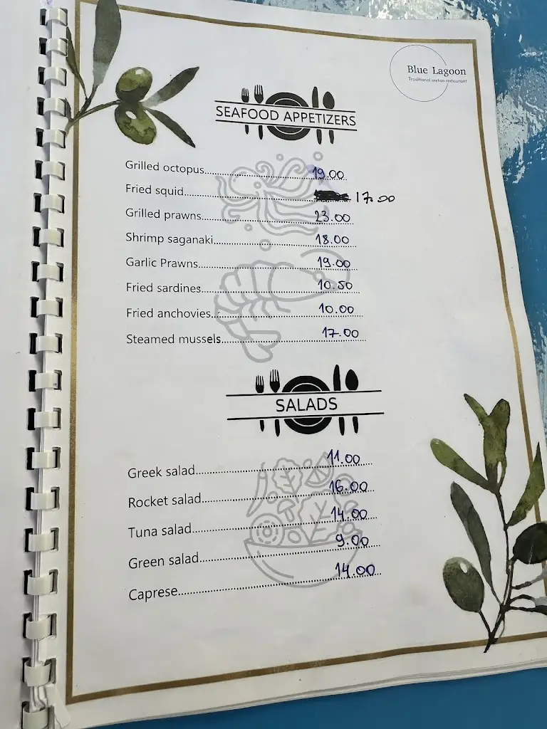 Menu_Blue Lagoon_Ágios Nikólaos_image_1