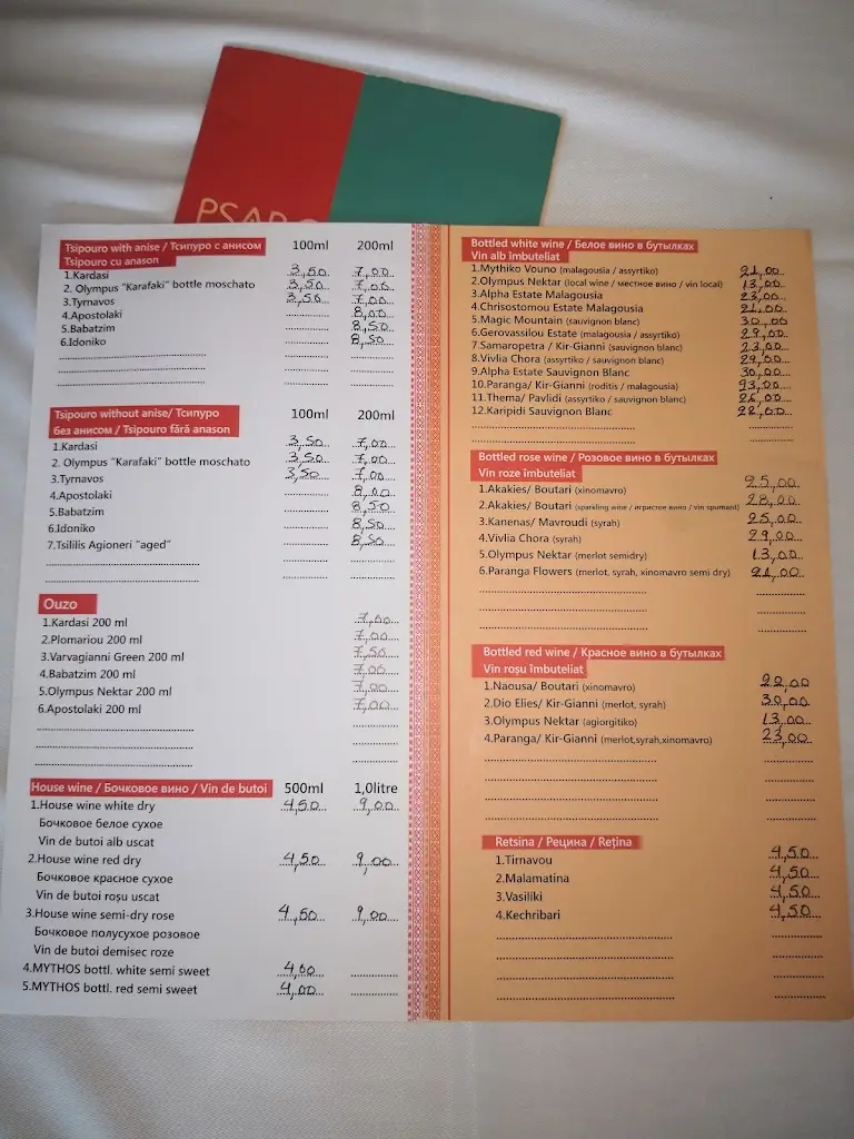 Menu_Psarokokkalo_Angelochóri_imagen_4