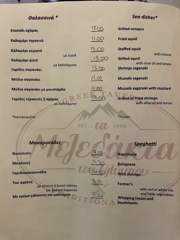 Menü_Ta Mezedakia_Angelochóri_Bild_2