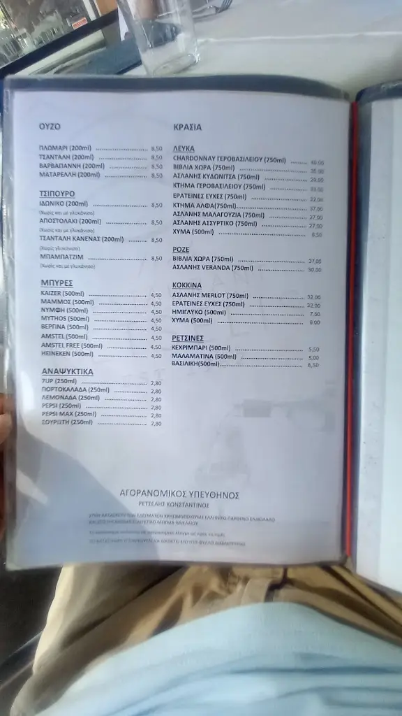 Menü_Retselis Restaurant_Angelochóri_Bild_4