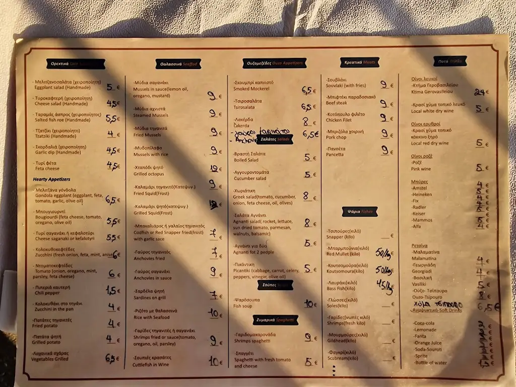 Menu_Tavern Agnanti_Angelochóri_imagen_2