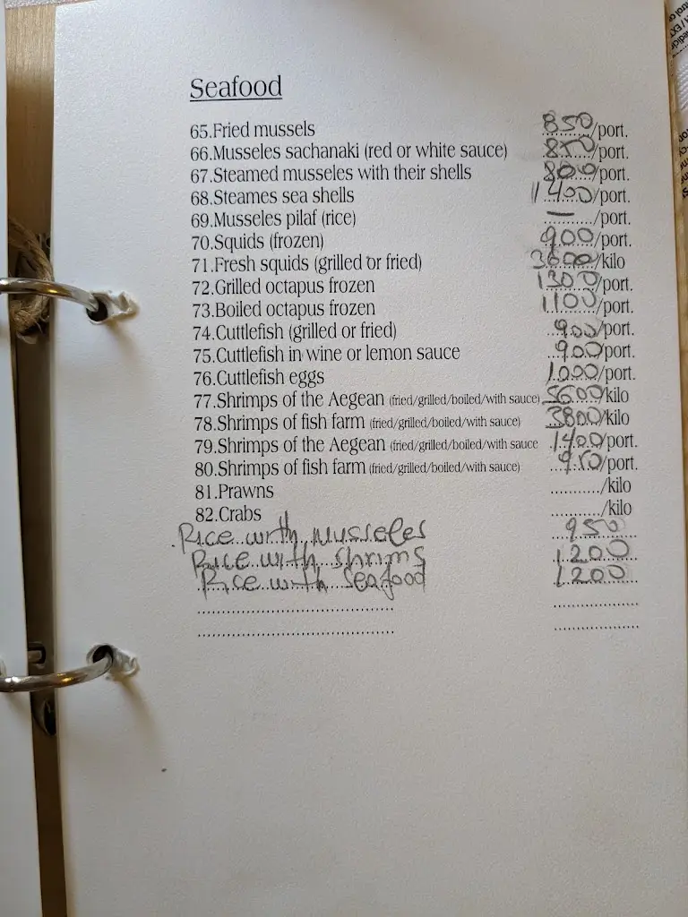 Menü_Ψαροταβέρνα Δούκας_Chalástra_Bild_2