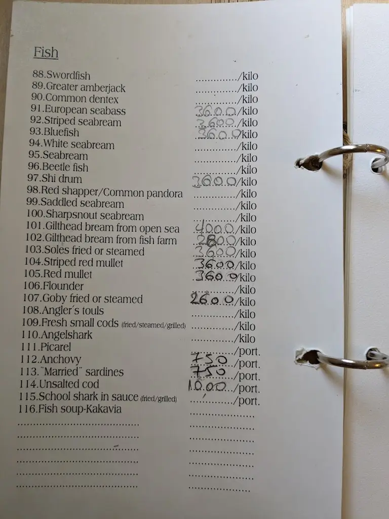Menü_Ψαροταβέρνα Δούκας_Chalástra_Bild_4
