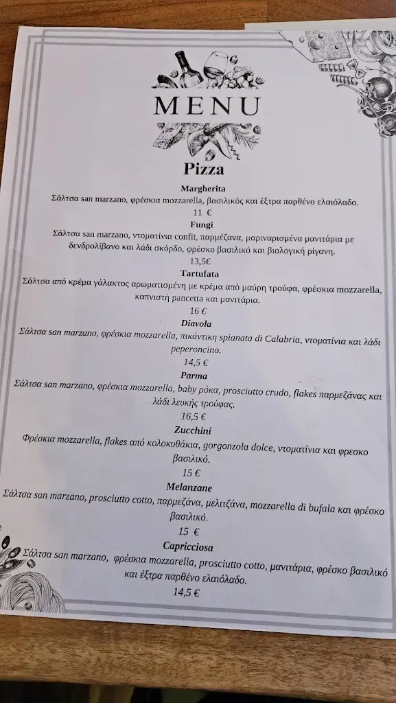 Menü_Mozzarella Pizzeria_Asproválta_Bild_2