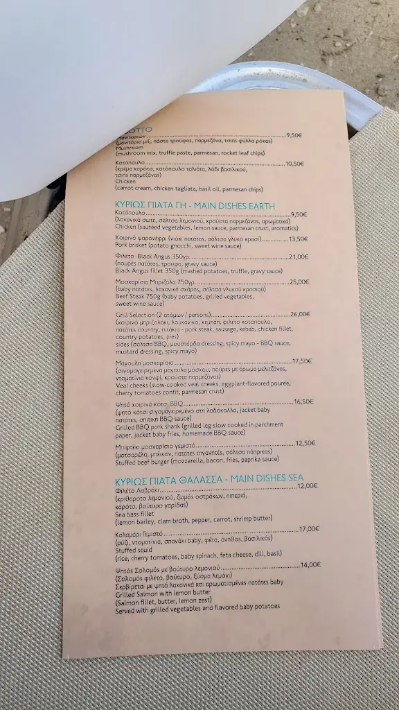 Menu_SEA SIDE all day bar-restaurant_Artémida_immagine_2