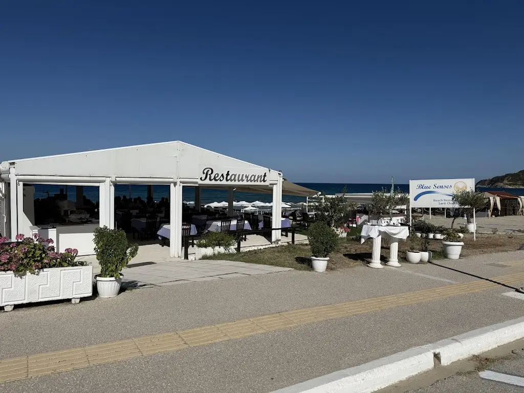 Blue Senses Beach Restaurant Bar Restaurant in Galátista
