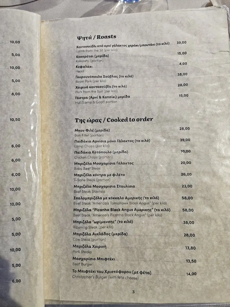 Menü_O Christoforos_Kalývia_Bild_1