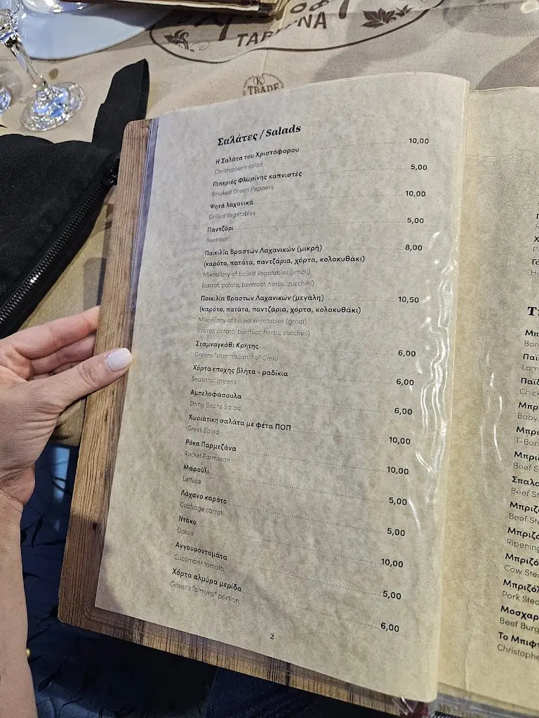 Menü_O Christoforos_Kalývia_Bild_2