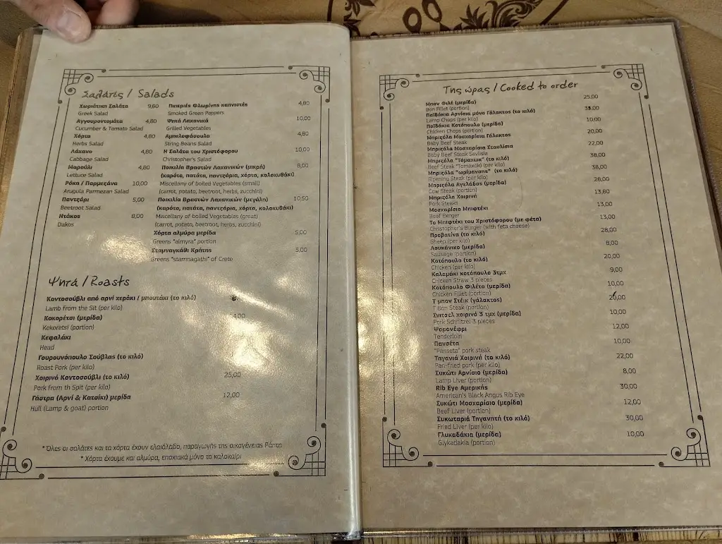 Menü_O Christoforos_Kalývia_Bild_3