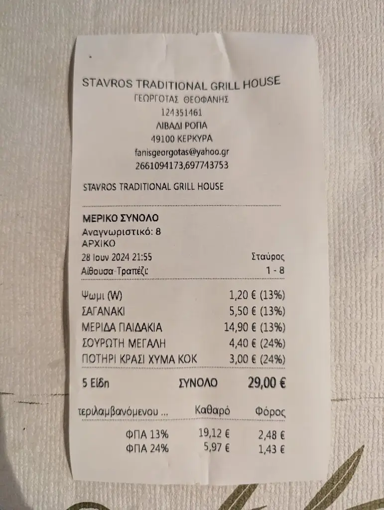 Menü_Stavros Traditional Grill House_Koryfí_Bild_4