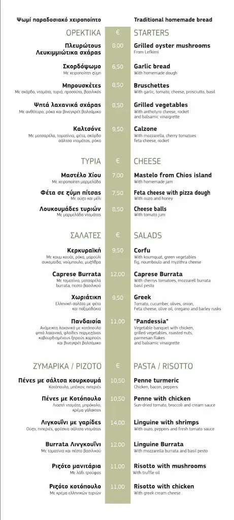 Menü_Trattoria Agrotica_Koryfí_Bild_2