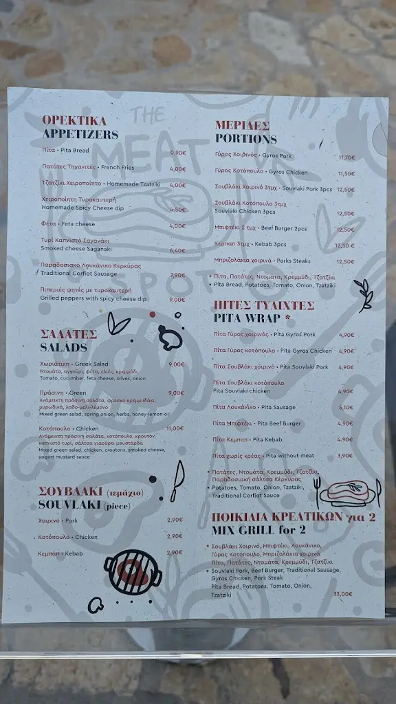 Menü_The Meat Spot_Kouloúra_Bild_1