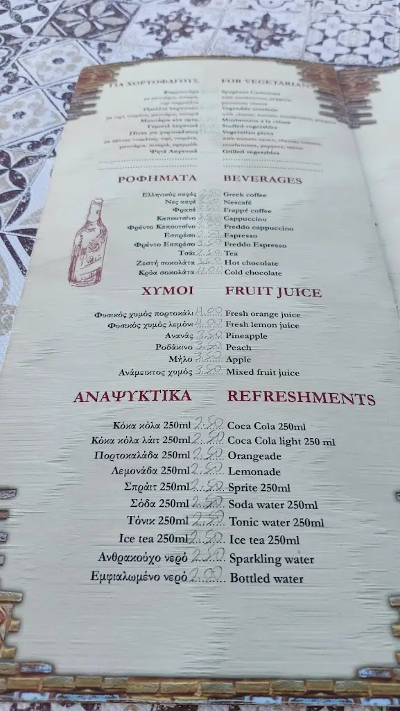 Menü_Lofos Restaurant und Pizzeria_Lófos_Bild_4