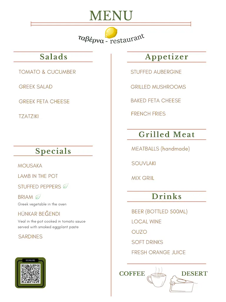 Menü_The Lemon_Mikró Monastíri_Bild_2