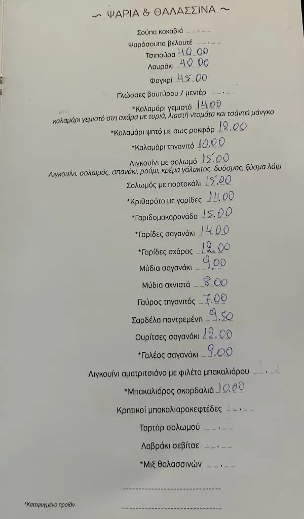 Menü_Μπούκαρι_Melissochóri_Bild_3