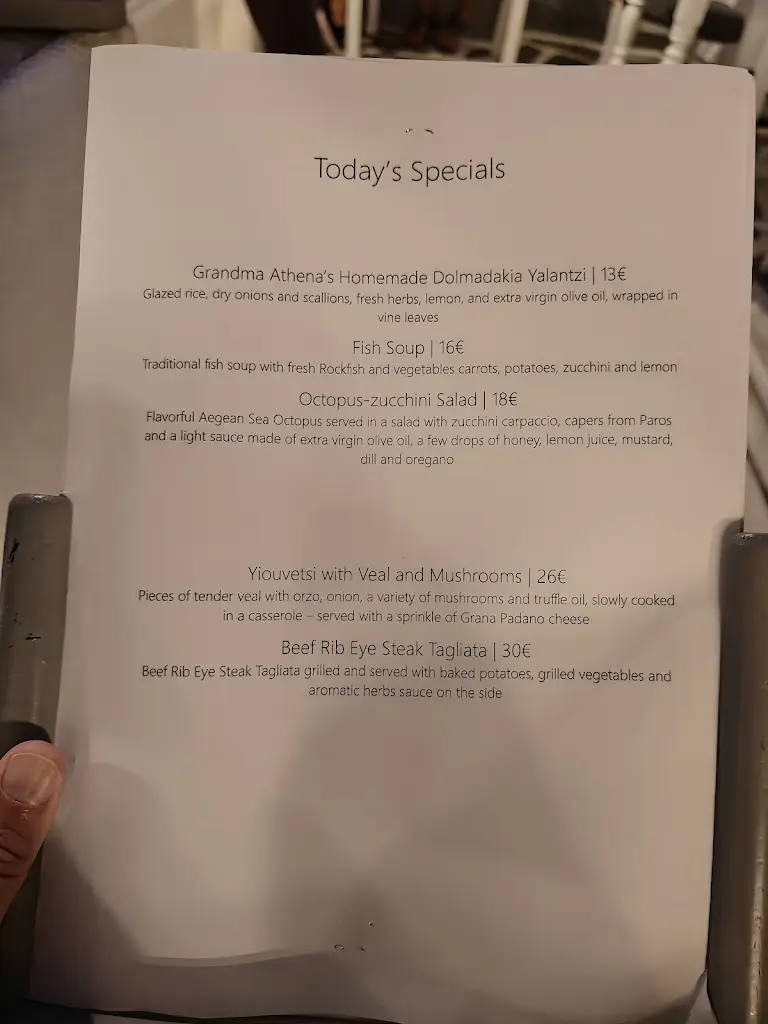 Menu_SHOSHO PAROS RESTAURANT_Náousa_image_1