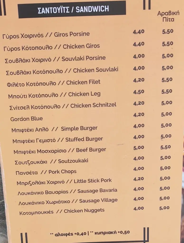 Menü_Filetakia Gyro Restaurant_Néa Flogitá_Bild_1