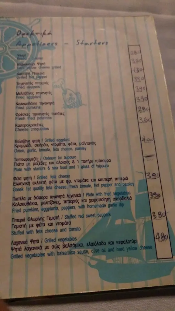 Menü_Akrogiali Seafood Restaurant_Néa Flogitá_Bild_2