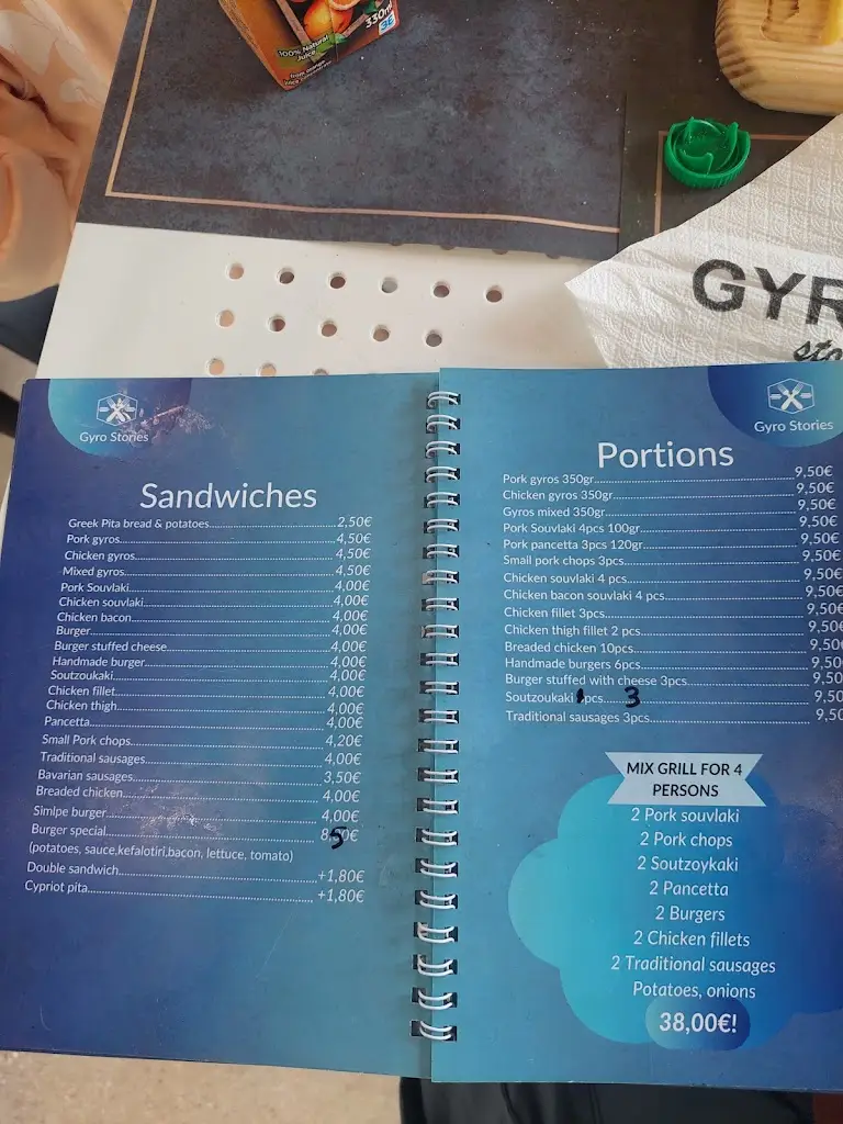 Menü_GYRO Stories Γύρος μπροστά στη θάλασσα_Néa Kallikráteia_Bild_2