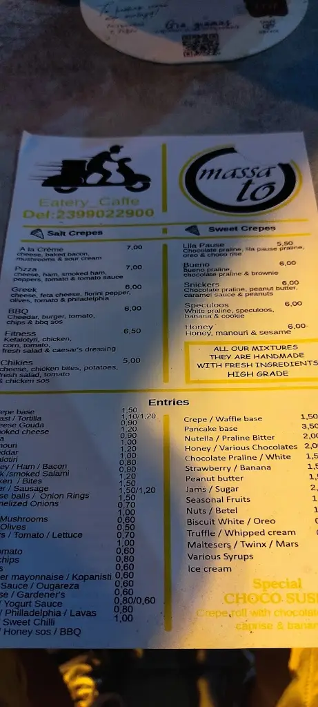 Menü_massa to_Néa Kallikráteia_Bild_2