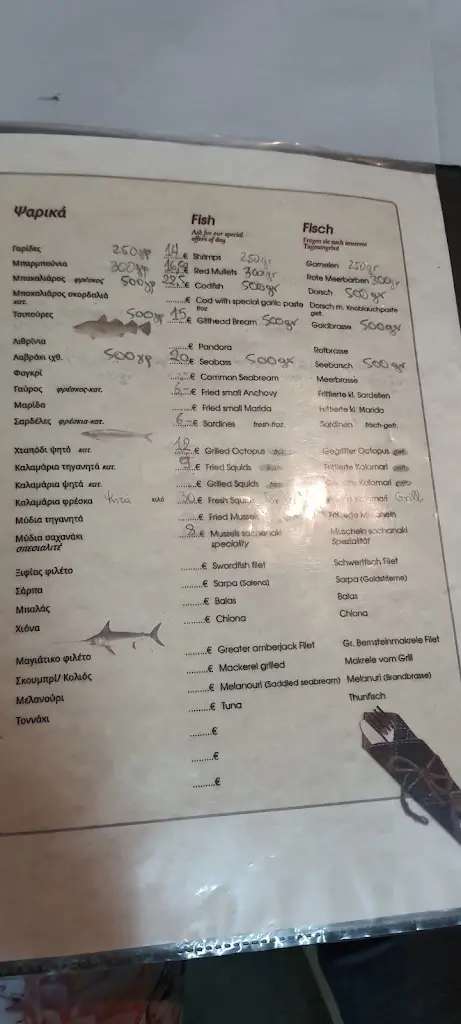 Menü_Restaurant Tria Skalopatia_Níkiti_Bild_3