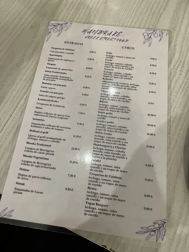 Menu_Restaurant Pirgos_Ouranoupolis_image_1