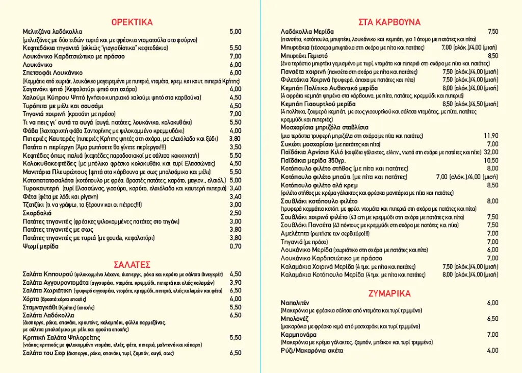 Menü_Ladokolla in Dafni_Dhafní_Bild_1