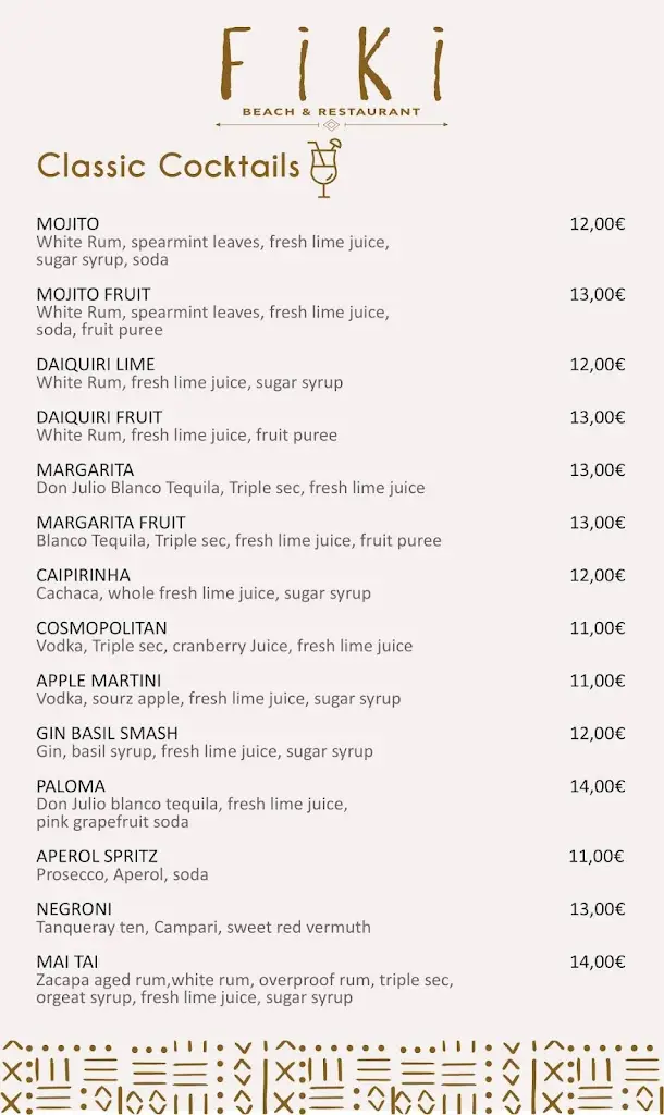 Menü_Fiki Beach Bar & Restaurant_Pefkochóri_Bild_3