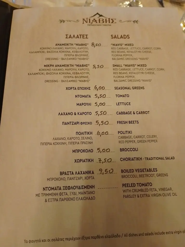 Menu_Traditional Tavern «Niavis»_Tríkala_image_3