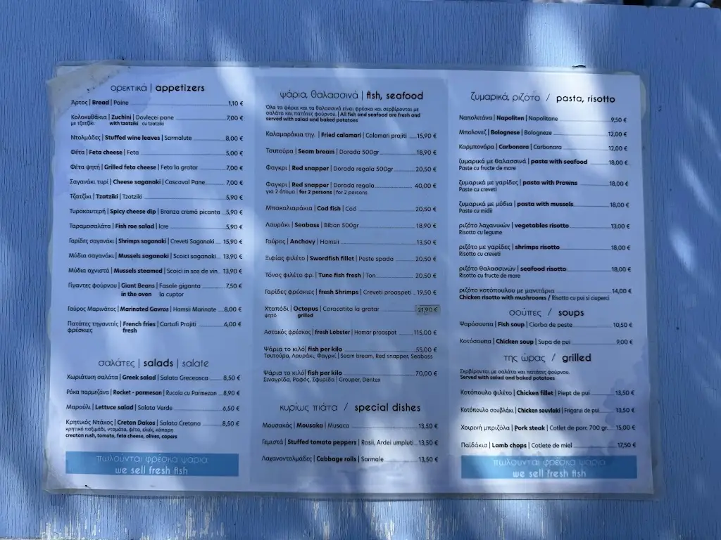 Menu_Old fisherman's tavern_Vasilikí_imagen_2