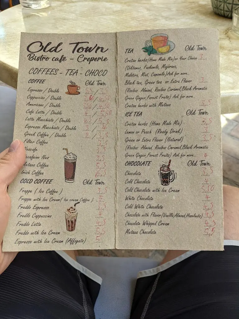 Menü_'Old town 'BRASSERIE Restaurant_Agía Galíni_Bild_2