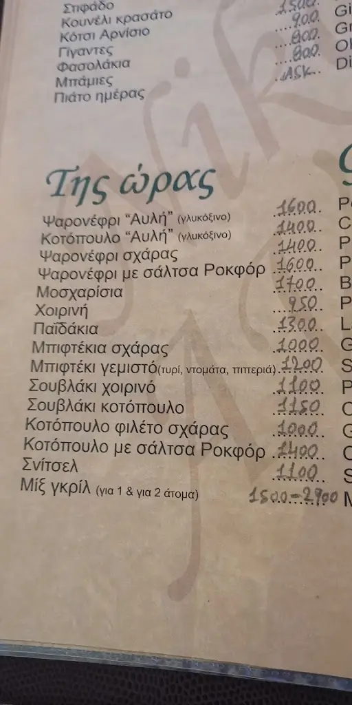 Menü_Taverna Avli_Agía Galíni_Bild_2